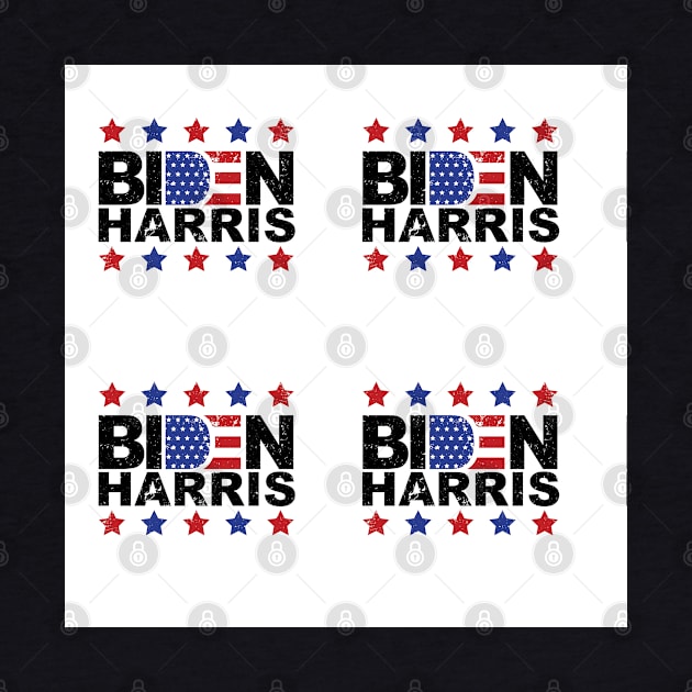Joe Biden Kamala Harris Logo On White by Sandra Hutter Designs